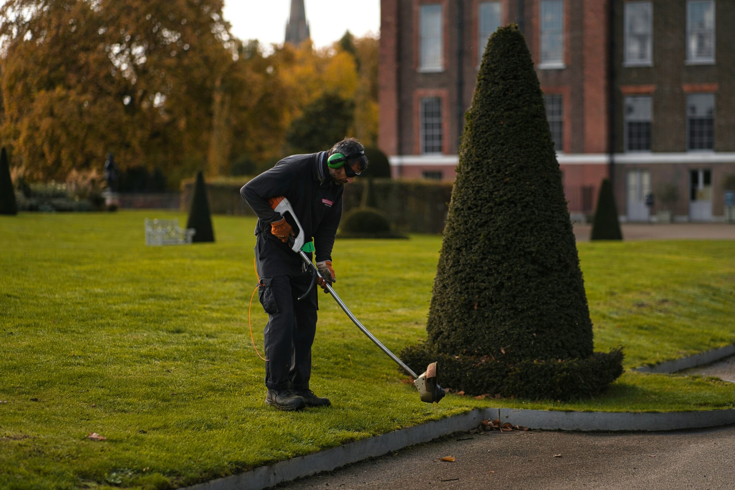 Onderhouden tuin met groenstrook